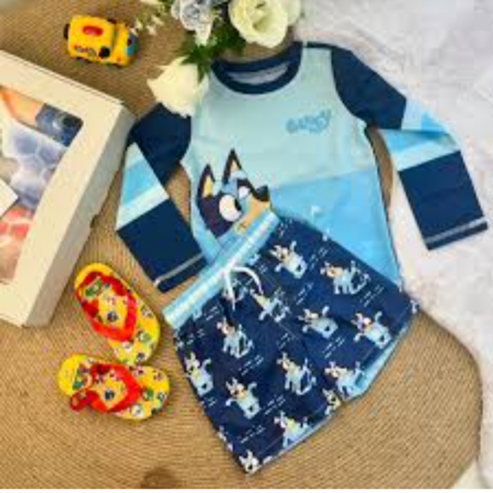 Bluey boys SPF 50+ 2piece swim guard and Trunk